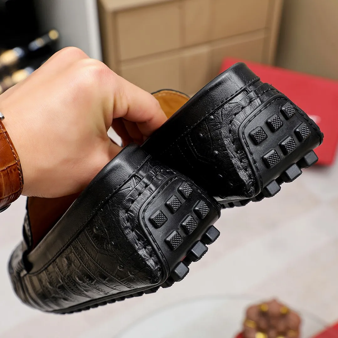Men's shoes 💰360 🕷🕷【Ferragamo】Ferragamo Popular fashionable casual slip-on shoes🇨🇳Official website counter 1:1 production, original mold opening💯Good quality visible, imported high-end first-layer calfskin, luxurious pigskin lining🌿Very clear texture, high-quality waterproof, non-slip and wear-resistant outsole🎋High quality and low price, truly handmade🍓Color, code number 38-45